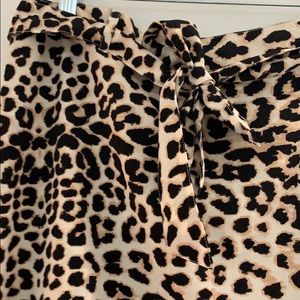 Skirts - Belted Leopard faux-Wrap Skirt Skirts - Belted Leopard faux-Wrap Skirt